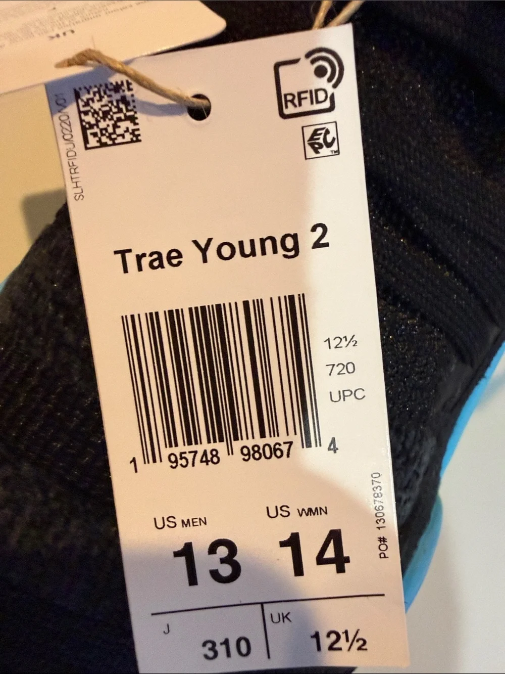 Adidas Trae Young 2 Basketball Shoes Black Knit Athletic Sneakers